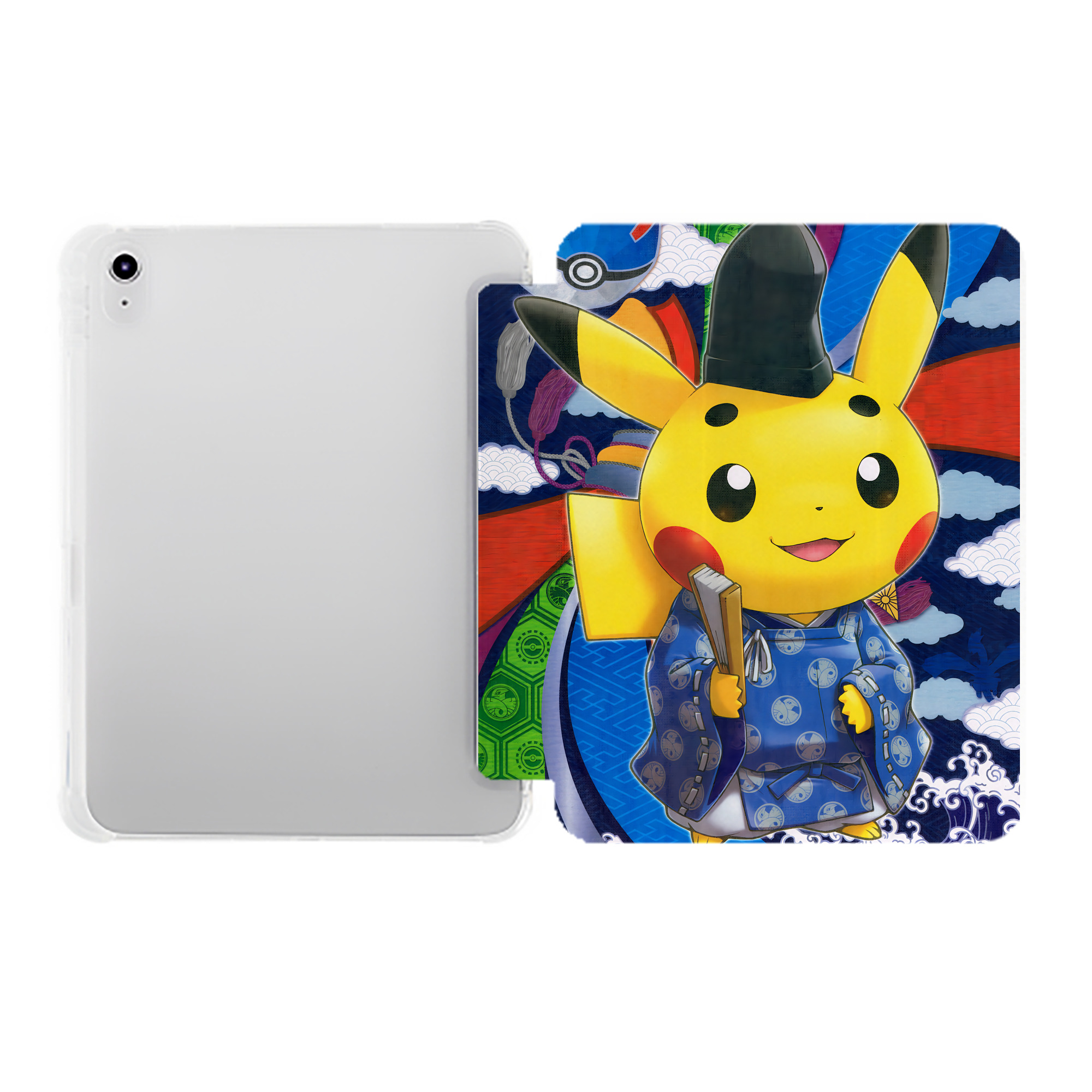 （画像用） ポケットモンスター Pokémon IPad ケース ペン収納付き 三つ折りスタンド PUレザー×シリコン 対応機種9.5/10.5/10.9インチ